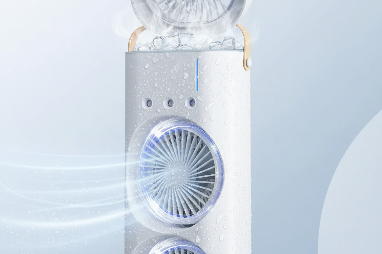 Depósito con cubitos de hielo